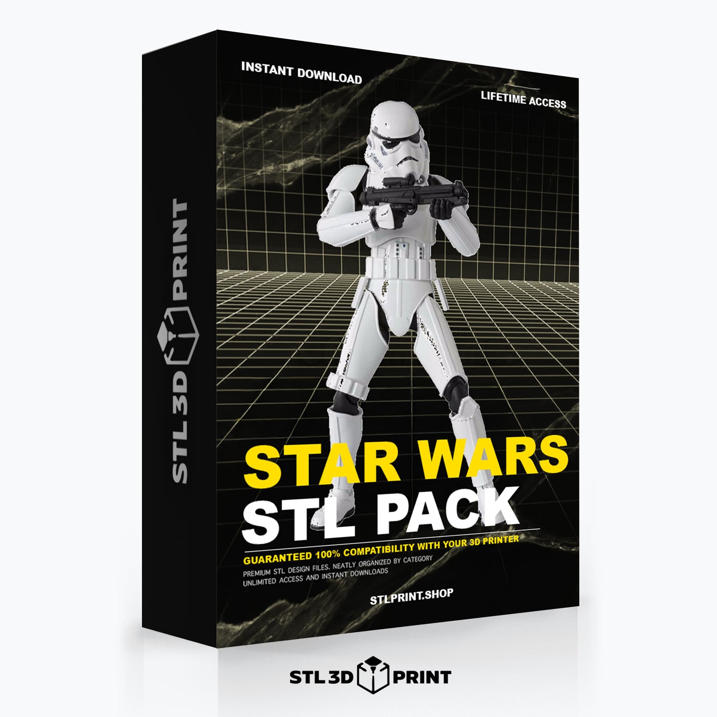 Ultimate Star Warsi 3D Print STL Pack - High-Detail 3D Printing Instant Download & lifetime Access