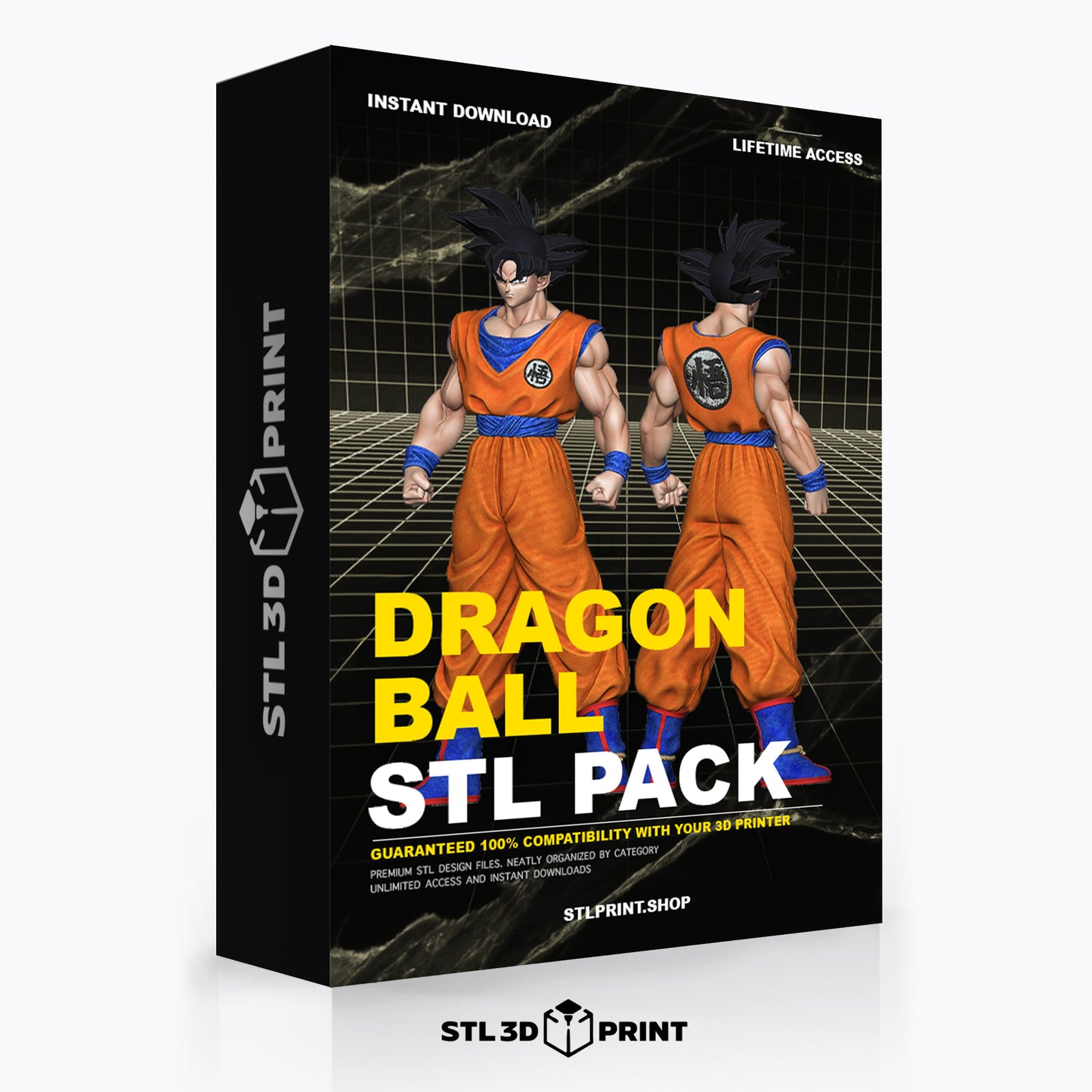 Ultimate Dragon Ball 3D Print STL Pack - High-Detail 3D Printing Instant Download & lifetime Access