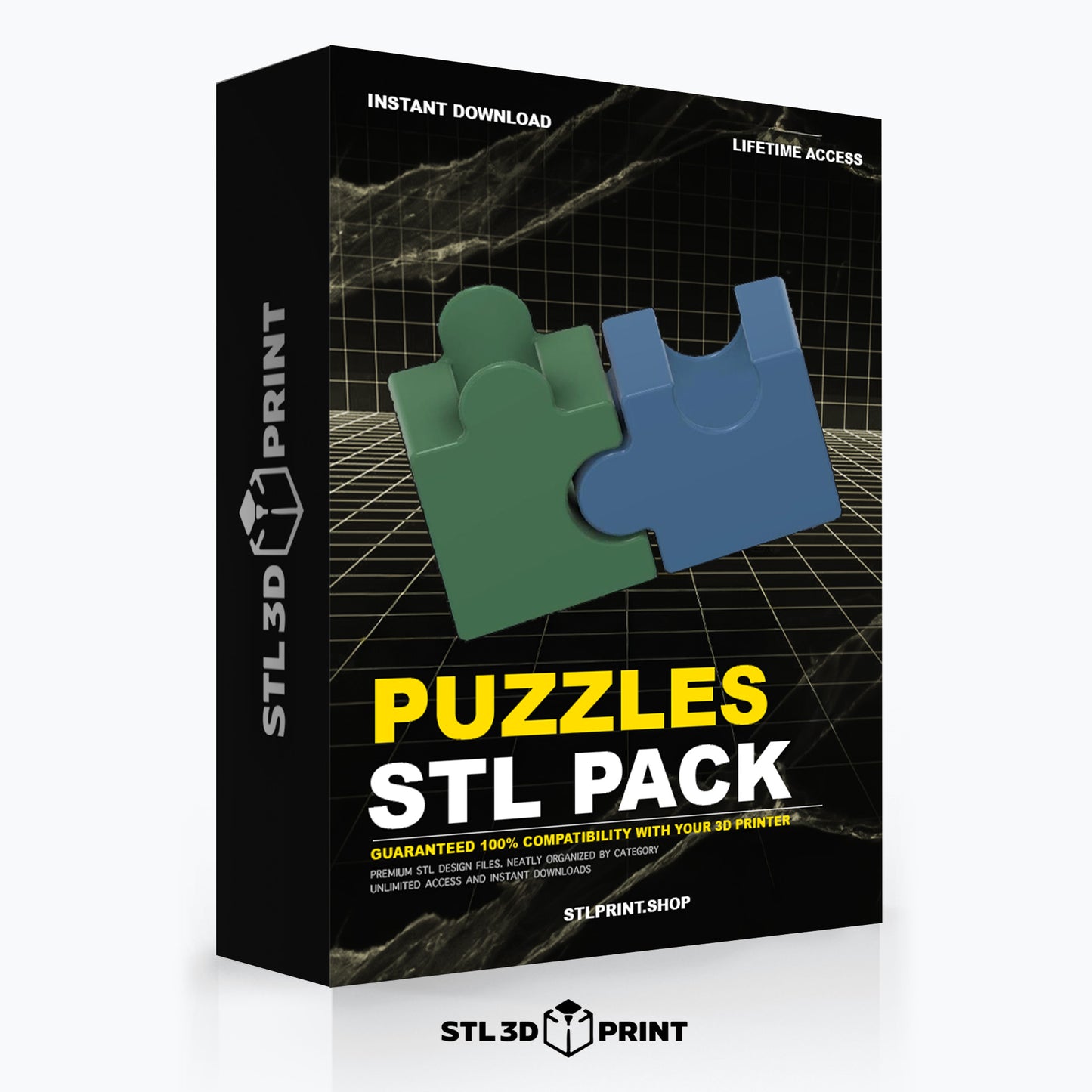 Ultimate Puzzles 3D Print STL Pack - High-Detail 3D Printing Instant Download & lifetime Access