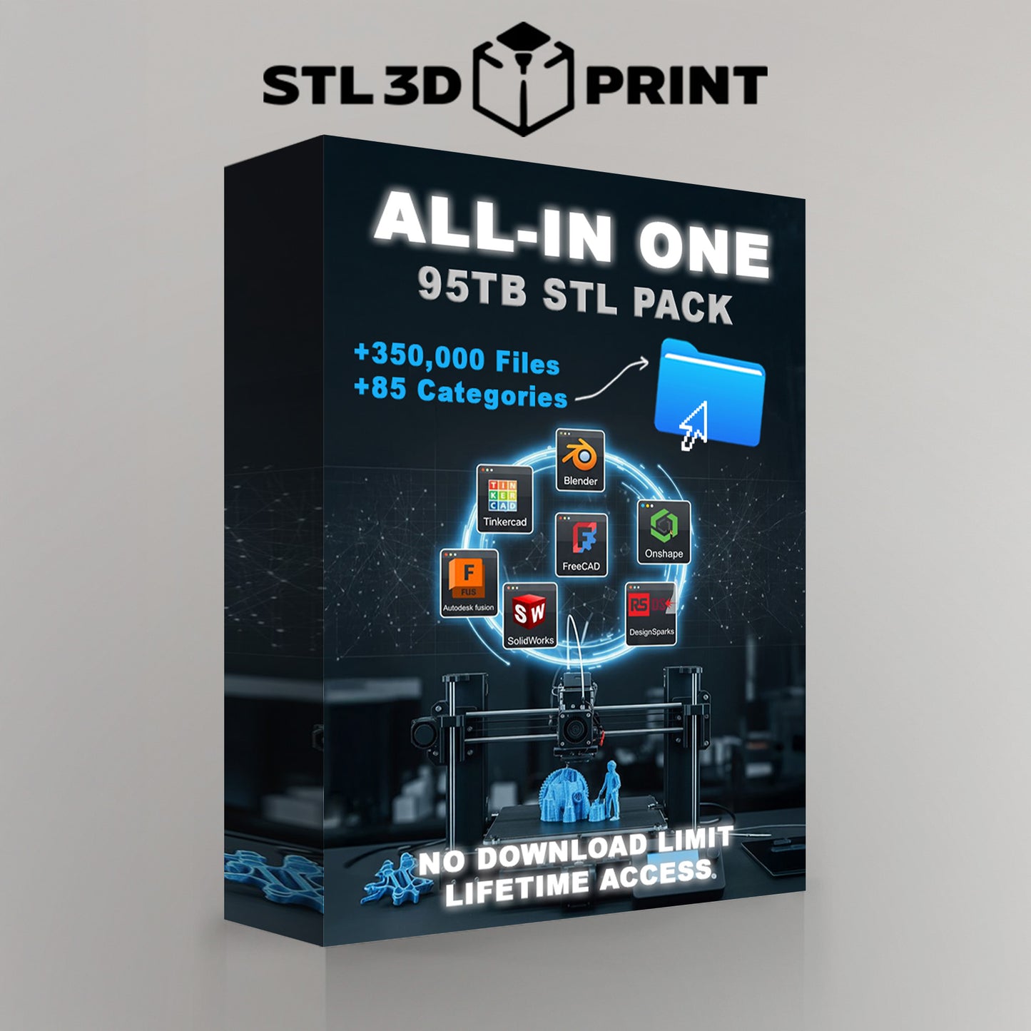 Unleash the full potential of your 3D printer with the Ultimate 3D Print Model Library, featuring over 350,000 premium STL files ready for instant use.

Perfect for makers, artists, studios, and professionals who seek endless inspiration and reliable, print-ready designs.

Enjoy instant cloud access to a massive, well-organized library — with no download limits and no storage restrictions.
Everything you need for effortless creativity, all in one place.
