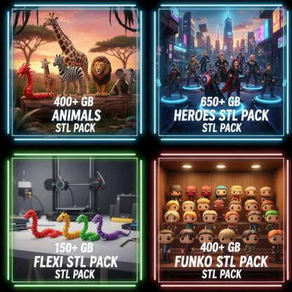 95TB +350,000 3D Print STL Mega Pack  - Lifetime Access