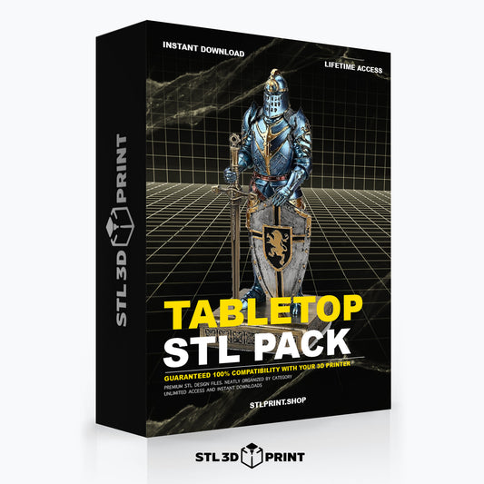Ultimate Tabletop 3D Print STL Pack - High-Detail 3D Printing Instant Download & lifetime Access