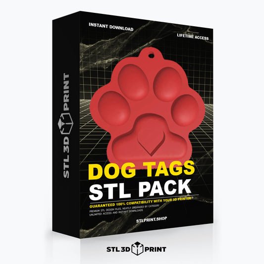 Ultimate Dog Tags 3D Print STL Pack - High-Detail 3D Printing Instant Download & lifetime Access