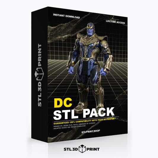 Ultimate DC 3D Print STL Pack - High-Detail 3D Printing Instant Download & lifetime Access