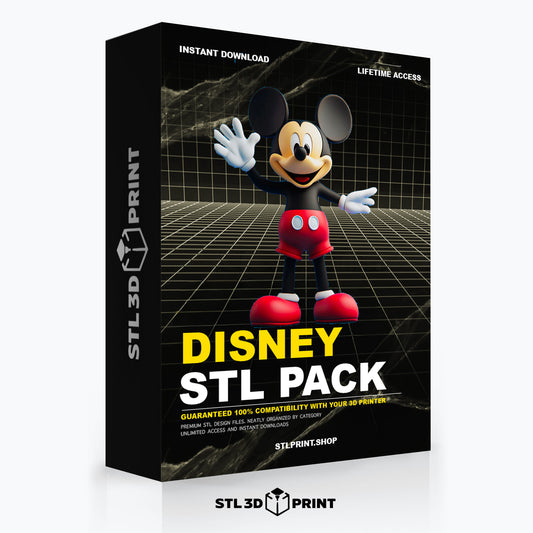 Ultimate Disney 3D Print STL Pack - High-Detail 3D Printing Instant Download & lifetime Access