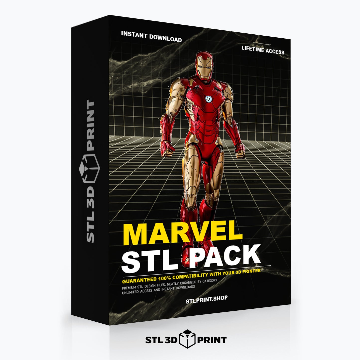 Ultimate Marvel 3D Print STL Pack - High-Detail 3D Printing Instant Download & lifetime Access